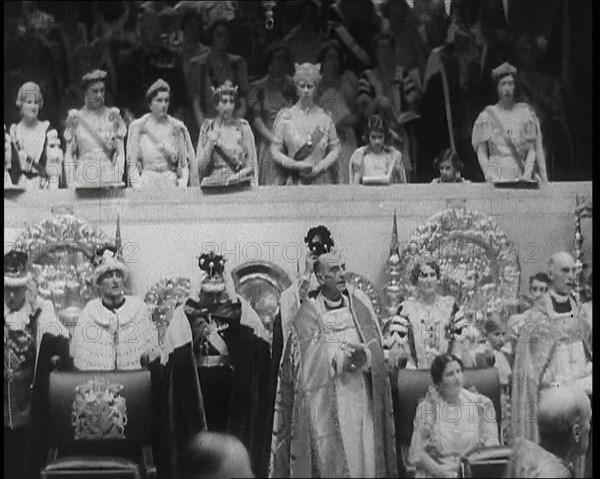 ...Queen Consort Mary of Teck, the Princess Royal...,1937. Creator: British Pathe Ltd.