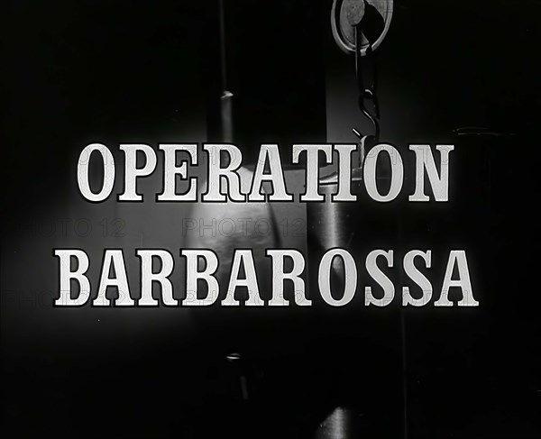 Operation Barbarossa - title card, 1941.  Creator: British Pathe Ltd.