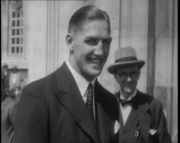 Boxer, Jack Petersen, 1930s. Creator: British Pathe Ltd.