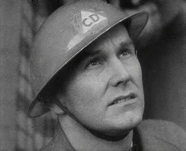 An American Air Raid Warden, 1942. Creator: British Pathe Ltd.