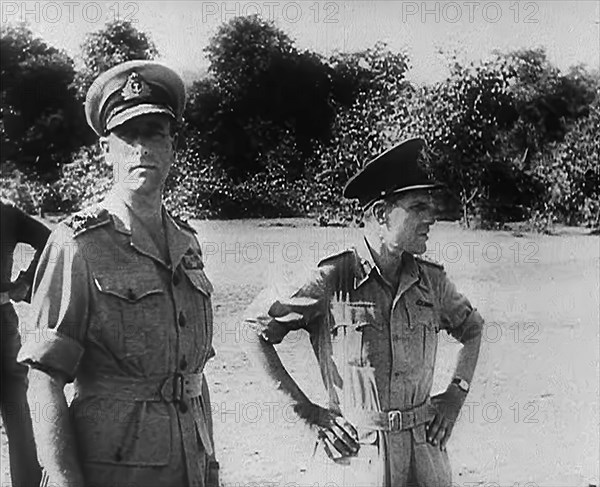 Louis Mountbatten and Colonel Orde Wingate, 1943. Creator: British Pathe Ltd.