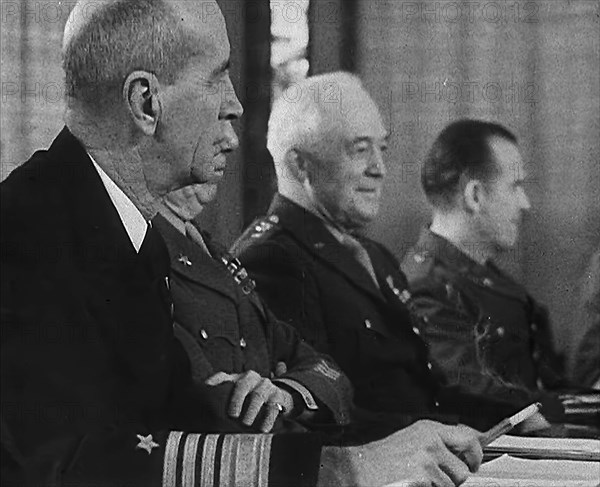 Members of the Casablanca Conference, 1943. Creator: British Pathe Ltd.