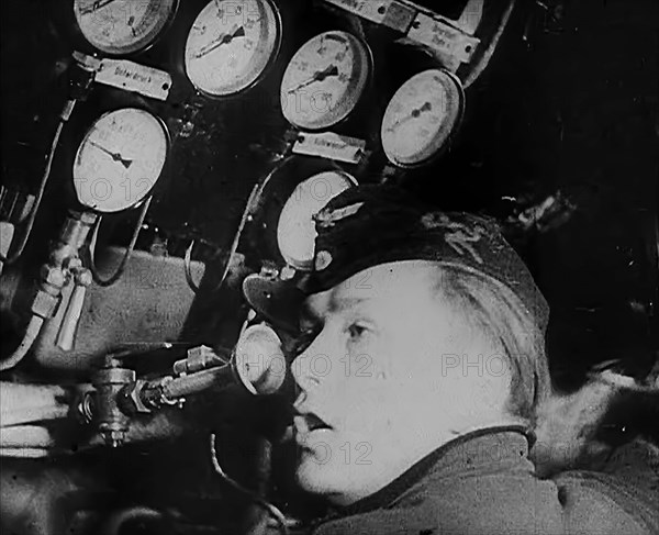 A Sailor in a U-Boat, 1943. Creator: British Pathe Ltd.