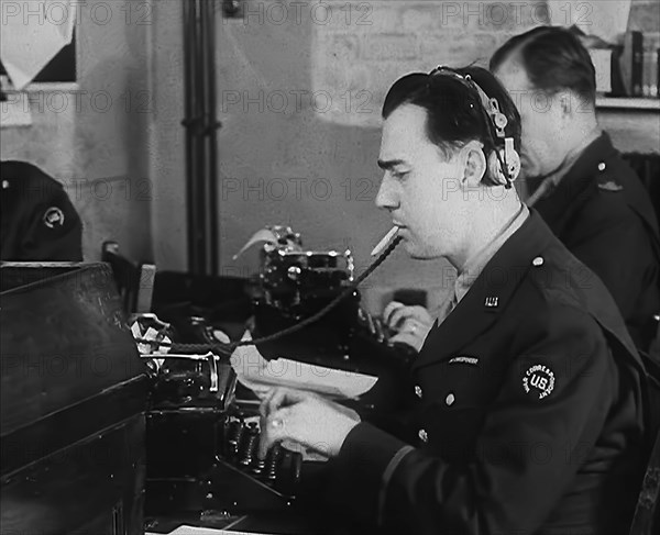 Journalists at Work, 1943. Creator: British Pathe Ltd.