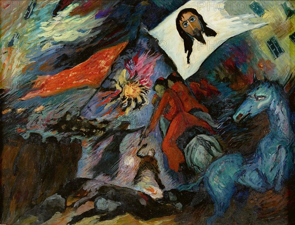 La démence - Revolution, . Creator: Werefkin; Marianne; von (1860-1938).