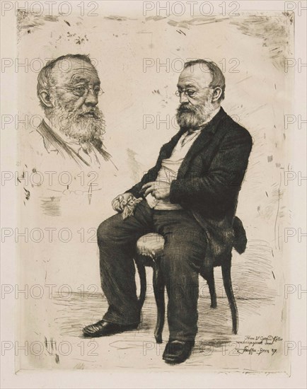 Gottfried Keller, . Creator: Stauffer-Bern; Karl (1857-1891).