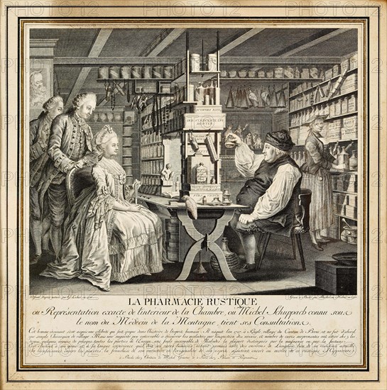 The Rustic Pharmacy, 1774. Creator: Locher; Gottfried (1735-1795).