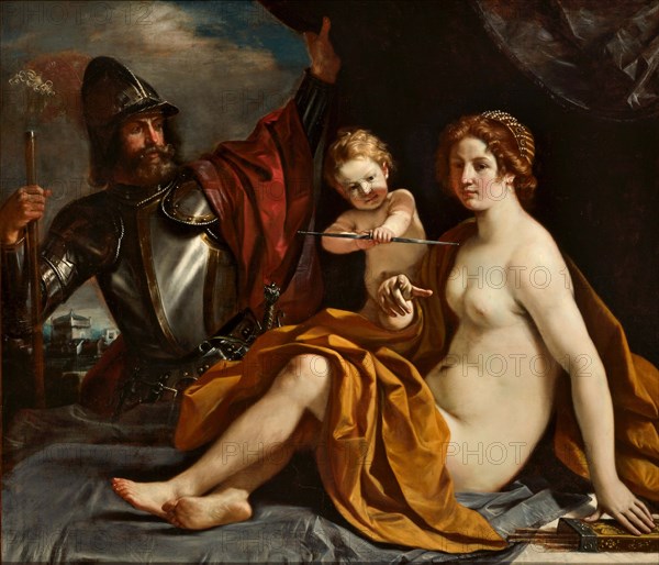 Mars and Venus, 1634. Creator: Guercino (1591-1666).