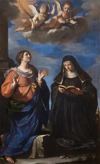 The Saints Lucretia and Gertrude, 1645. Creator: Guercino (1591-1666).