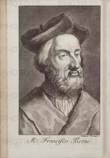 Portrait of the poet Francesco Berni (1497-1536) , c1760. Creator: Baratti (Baratta); Antonio (1724-1787).