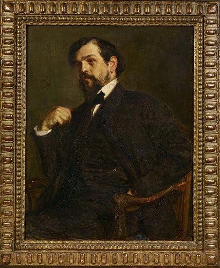 Portrait of the composer Claude Debussy (1862-1918), 1902. Creator: Blanche; Jacques-Émile (1861-1942).