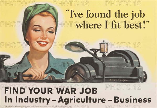 Find Your War Job, 1943. Creator: Roepp; George (active 1940s).