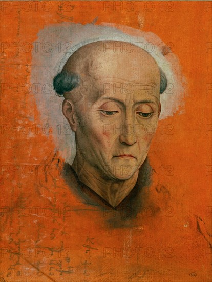 Tête de saint, 15th century. Creator: Memling; Hans (1433/40-1494).