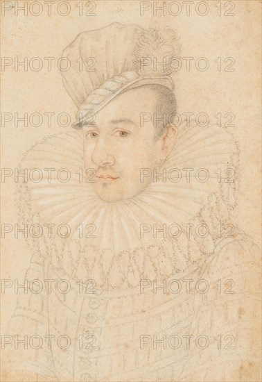 François-Hercule de France, duc d'Alençon (1554-1584), c1580. Creator: Dumonstier; Etienne; (Circle) (1540-1603).