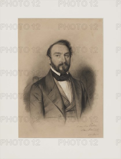 Portrait of Louis Viardot, 1847. Creator: Viardot; Léon (1805-1900).