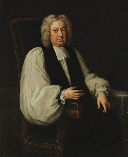 Portrait of Jonathan Swift (1667-1745), 1734. Creator: Dahl; Michael (1659-1743).