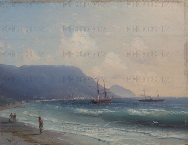 Seascape overlooking Yalta, . Creator: Aivazovsky; Ivan Konstantinovich (1817-1900).