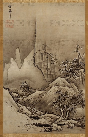 Winter Landscape, c1470. Creator: Sesshu; Toyo (1420-1506).