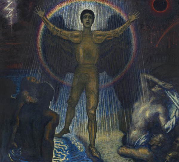 The angel of judgment, c1922. Creator: Stuck; Franz; Ritter von (1863-1928).