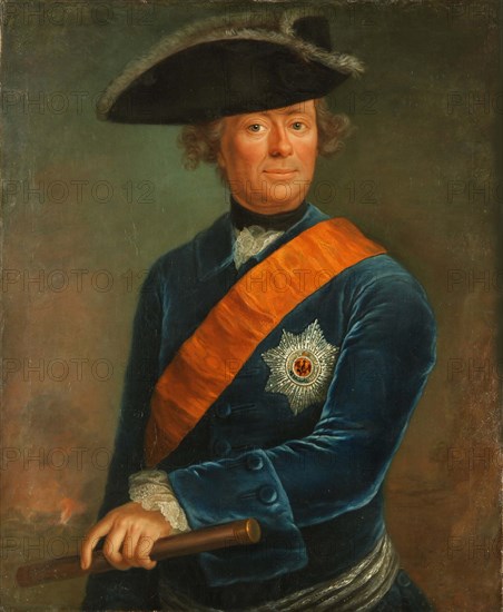 Portrait of Prince Ferdinand of Brunswick (1721-1792), 1763. Creator: Lisiewska; Anna Rosina (1713-1783).