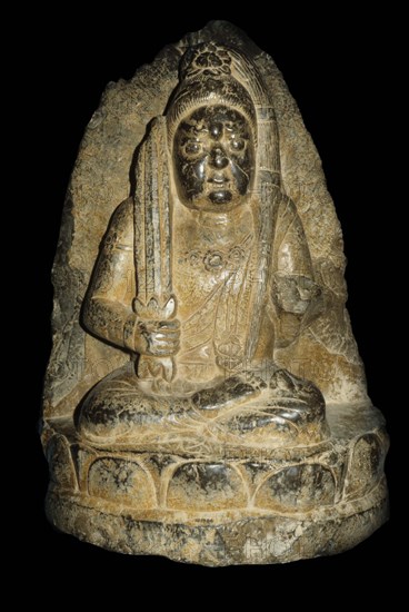 Acala holding a flaming sword, 3rd-4th cent.. Creator: Buddhist art ().