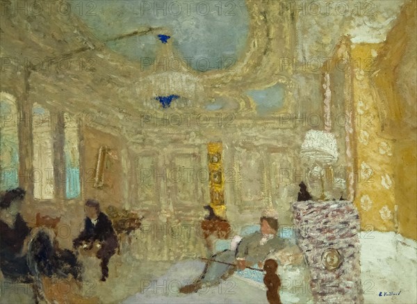 In the Waiting Room, 1898. Creator: Vuillard; Édouard (1868-1940).