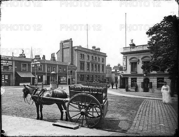 Railway Hotel, Upper Richmond Road, Putney, Wandsworth, Greater London Authority, 1880. Creator: William O Field.