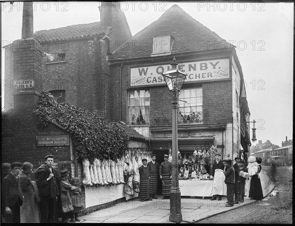 W Quenby Cash Butcher, Felsham Road, Putney, Wandsworth, Greater London Authority, 1902. Creator: William O Field.