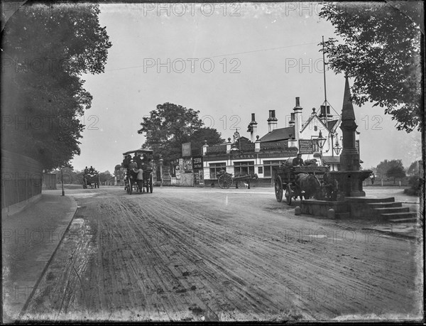 Railway Tavern, Upper Richmond Road, Barnes, Richmond Upon Thames, Greater London Authority, 1904. Creator: William O Field.