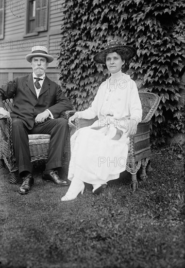 C.E. Hughes & wife, between c1915 and c1920. Creator: Bain News Service.