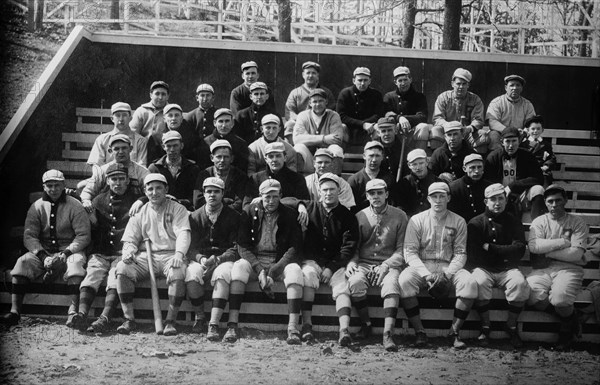 Phila N. players at Hot Springs, Ark. March 1912 (baseball), 1912. Creator: Bain News Service.