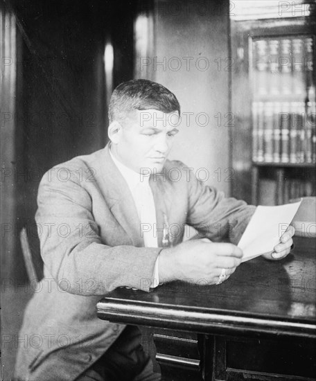 Cyclone Johnny Thompson, between c1910 and c1915. Creator: Bain News Service.