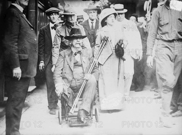 Gen. Sickles & Mrs. Wilmerding, between c1910 and c1915. Creator: Bain News Service.