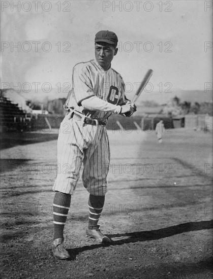 Lang Akana, captain and first baseman, Chinese university (baseball), 1914. Creator: Bain News Service.