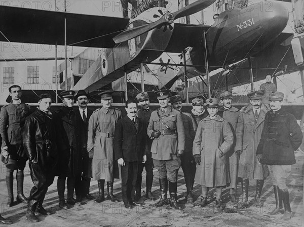 Caproni & his plane, 1918. Creator: Bain News Service.