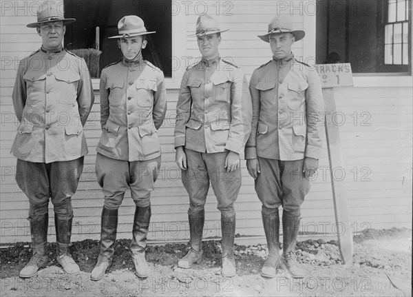 Lt. Richards, Capt. Kirby, Capt. L.G. Heffernan, Lieut. Schultz, 1917. Creator: Bain News Service.