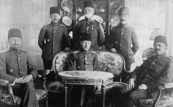 Maj. Dr. Orhan Bey, Maj. Dr. Bruning, Maj. Dr. Ibrahim Refik, Dr. Assaf..., between c1915 and c1920. Creator: Bain News Service.