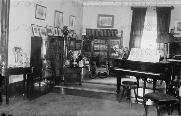 Parlor of Hughes home, between c1915 and c1920. Creator: Bain News Service.