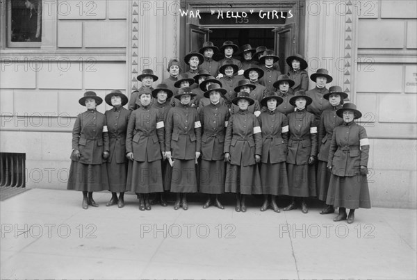 War "Hello" girls, between c1915 and c1920. Creator: Bain News Service.