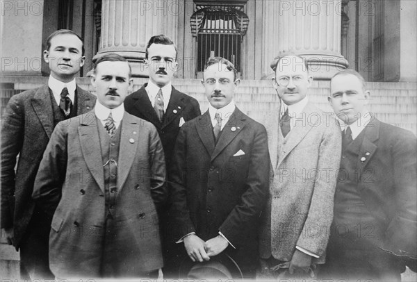 C.F. Horner, F.R. Wilson, Clarkson Potter, L.B. Franklin, R.W. Emerson..., between c1915 and c1920. Creator: Bain News Service.