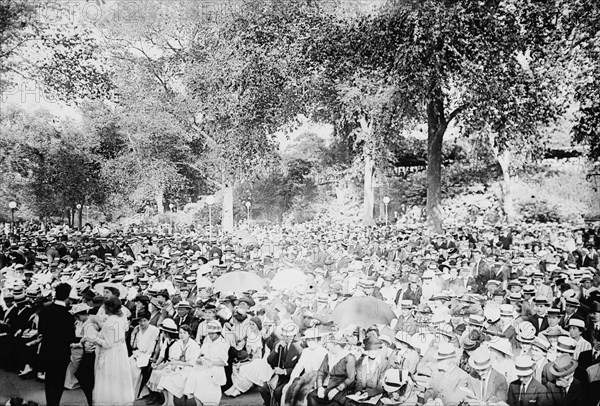 Concert, Central Park, between c1915 and c1920. Creator: Bain News Service.