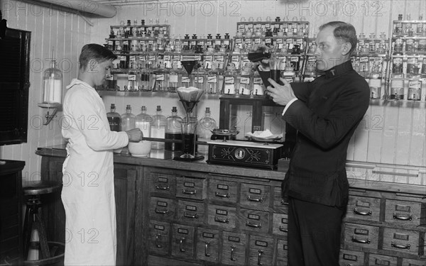 Dispensary, COMFORT, between c1915 and c1920. Creator: Bain News Service.