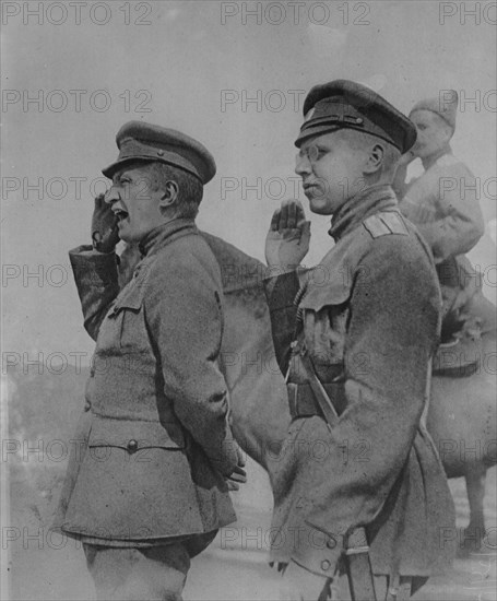 Kerensky exhorting a regiment, between c1915 and c1920. Creator: Bain News Service.