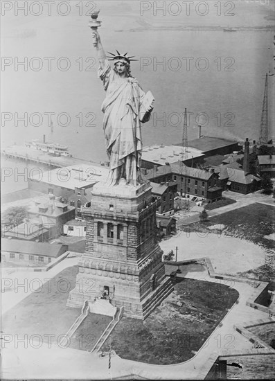 Liberty from army plane, between c1915 and c1920. Creator: Bain News Service.