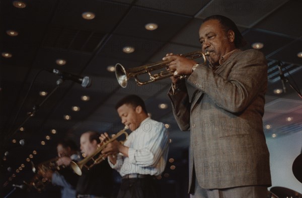 Harry "Sweets" Edison and Phil Harper, Jazz Inn Party, Nordwijk, Netherlands, 1989. Creator: Brian Foskett.