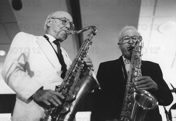 Flip Phillips and Jerry Jerome, The March of Jazz, Clearwater Beach, Florida, 1997. Creator: Brian Foskett.