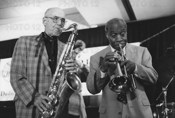 Flip Phillips and Joe Wilder, The March of Jazz, Clearwater Beach, Florida, 1997. Creator: Brian Foskett.