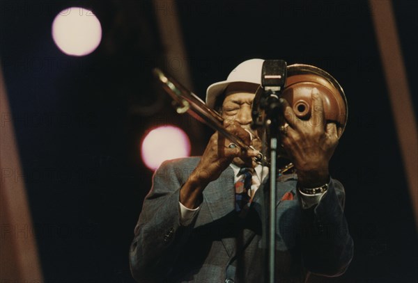 Al Grey, Benny Carter's Swing America, North Sea Jazz Festival, Netherlands, 1991. Creator: Brian Foskett.