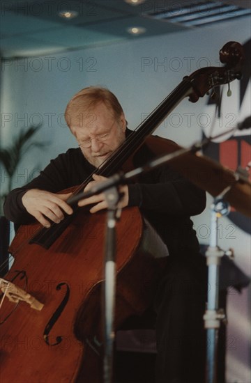 Red Mitchell, Jazz Inn Party, Nordwijk, Netherlands, 1989. Creator: Brian Foskett.