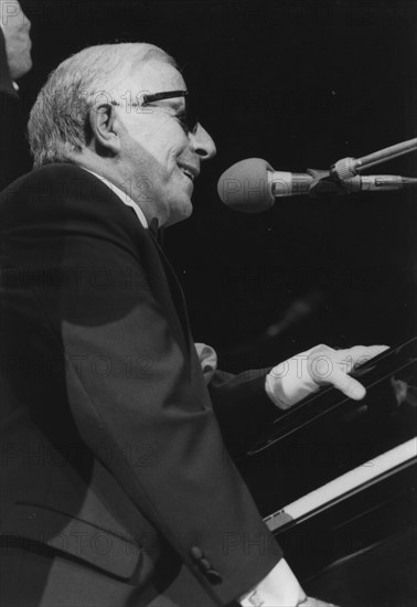 George Shearing, David Jacobs, Barbican, London, 1996. Creator: Brian Foskett.